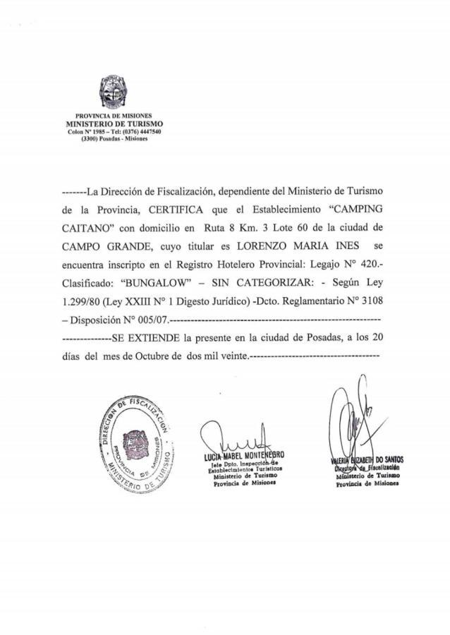 فندق Campo Grande في  Camping Caitano المظهر الخارجي الصورة